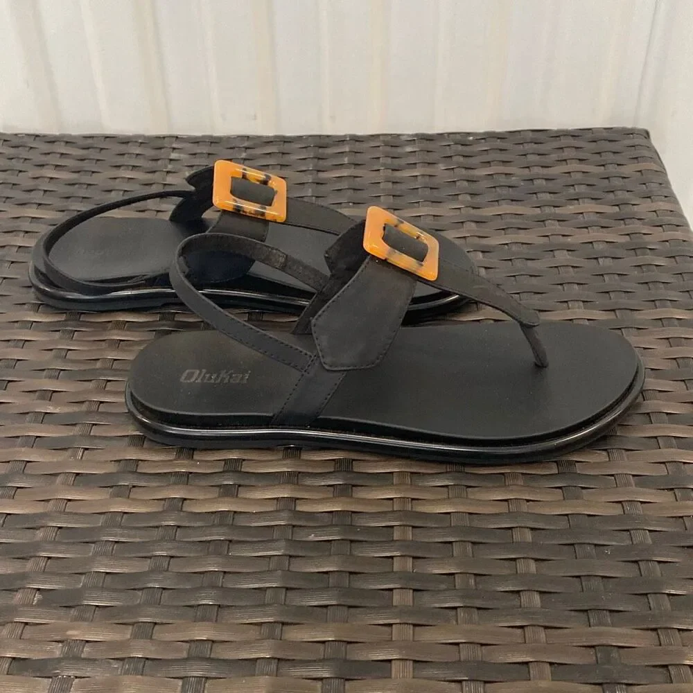 Olukai Lai T Bar sandals, women’s size 9 - Picture 2 of 6